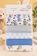 Little Alpaca 100% Cotton Infant Caps – 5 Pack