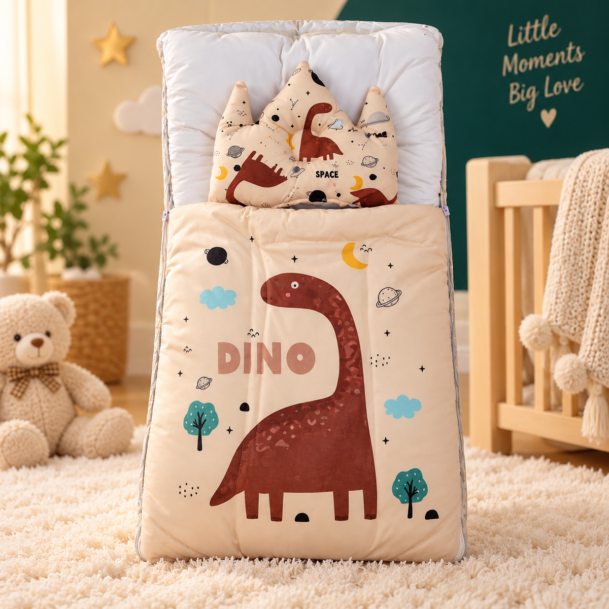 Premium Newborn Baby Carry Nest & Sleeping Bag with Pillow