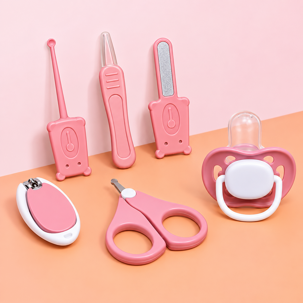 7-Piece Baby Grooming & Care Kit – Portable Newborn Essentials Set
