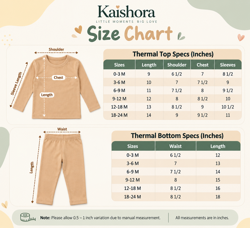 Kids Winter Thermal Long Sleeve Top – Soft & Comfortable