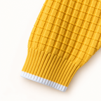 Kids Mustard Waffle Knit Winter Sweater – Cozy Pullover