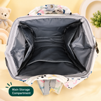 Multifunctional Baby Diaper Backpack with Organized Storage & Quick-Access Wipes Pocket