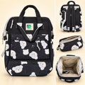 Kaishora Teddy Print Multi-Function Baby Diaper Backpack with Mini Pouch