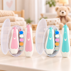 Baby Electric Nail Trimmer & Manicure Set – 6 Interchangeable Heads