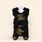 7-Piece Winter Velvet Newborn Baby Starter Set – Warm & Cozy