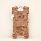 7-Piece Winter Velvet Newborn Baby Starter Set – Warm & Cozy