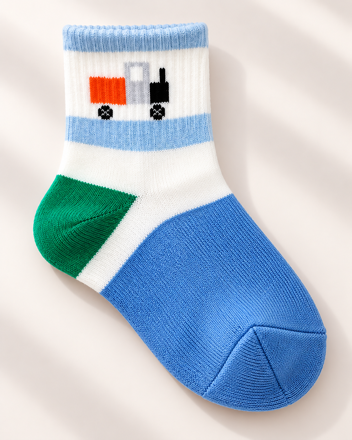 3-Pair Kids Vehicle Socks Set – Soft & Comfy Car & Truck Design