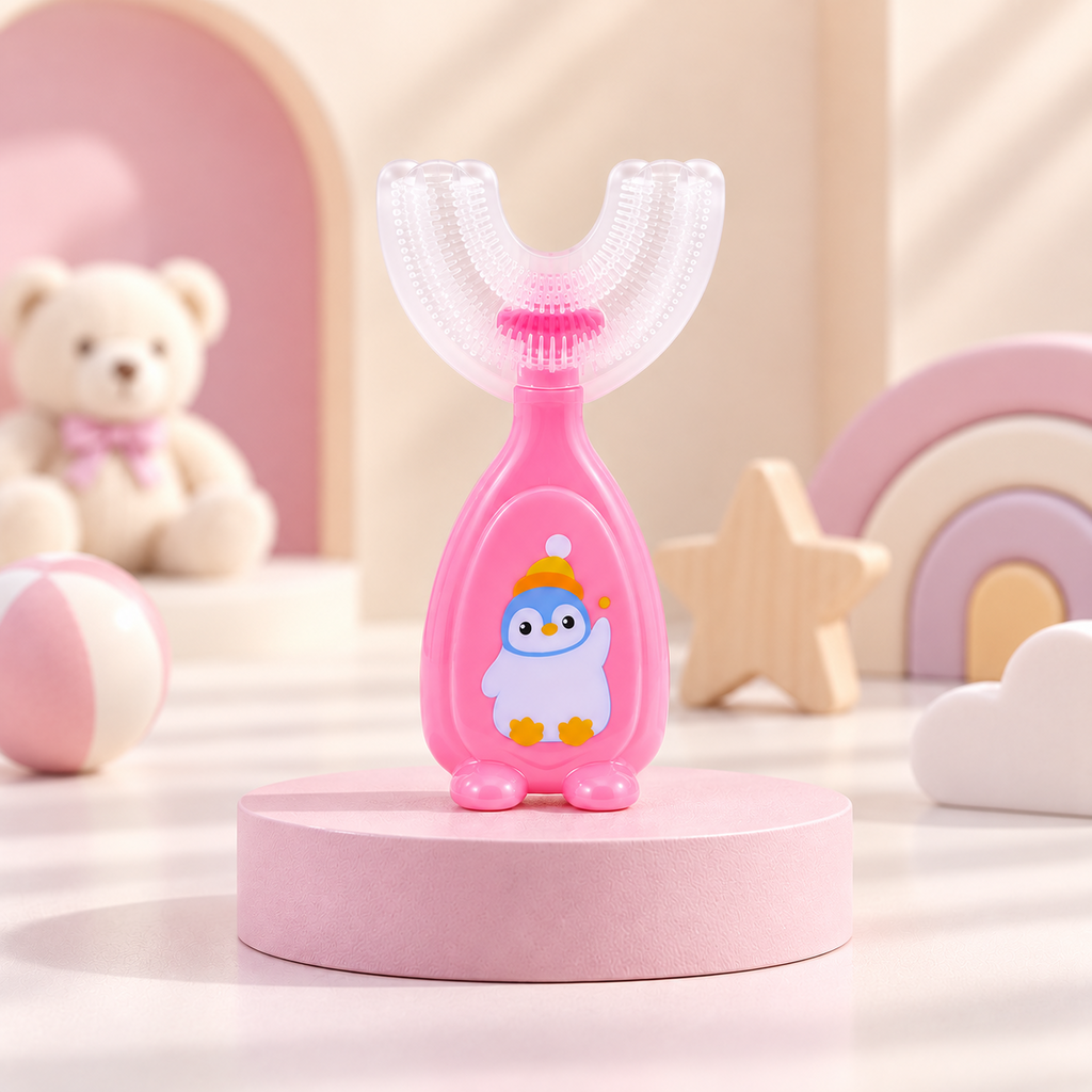 Kids Manual U-Shaped Toothbrush – 2–6 Years