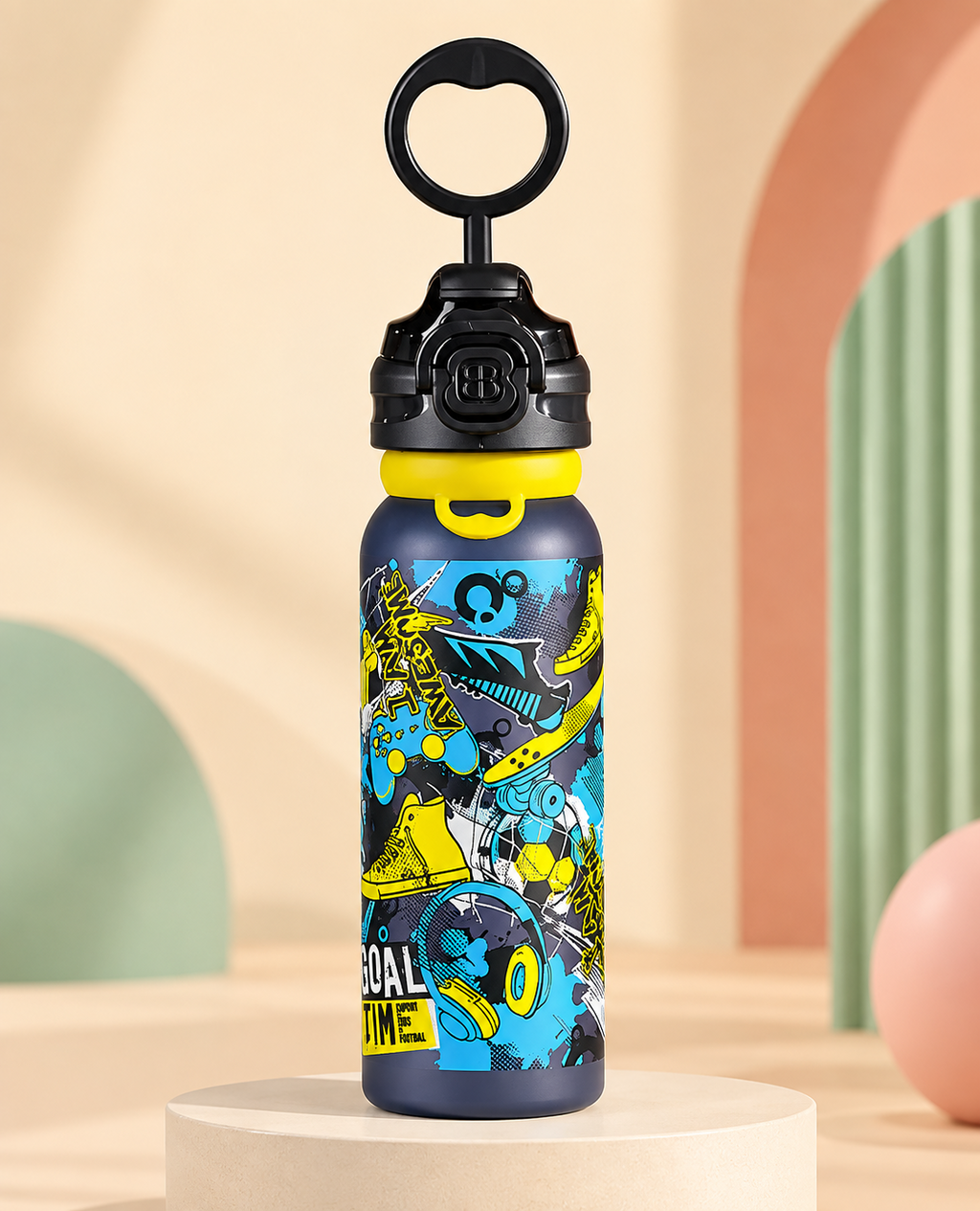 900ml Kids Dual-Mode Sports Water Bottle – Sipper & Direct Drink