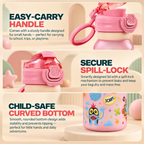900ml Kids Dual-Mode Sports Water Bottle – Sipper & Direct Drink
